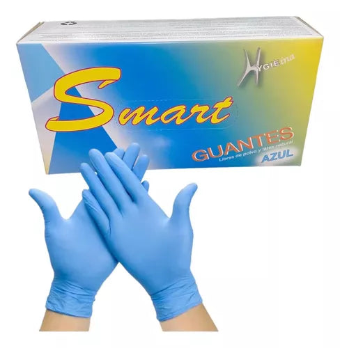 Guante Nitrilo - Celeste